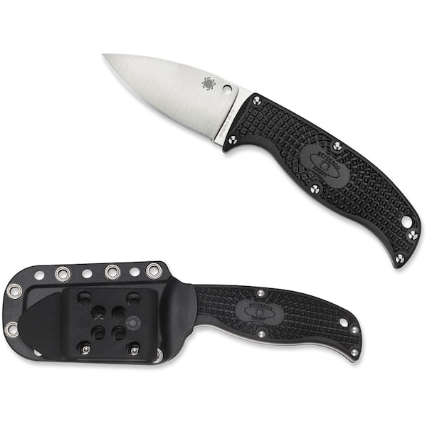 Spyderco 2024 Spyderco Reveal 10, Enuff 2 Leaf Shape Blade, Plain Edge SPY-FB31PBK2 - main